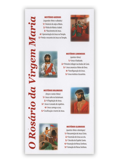 Pagela O Rosário da Virgem Maria - Pacote com 7 un.