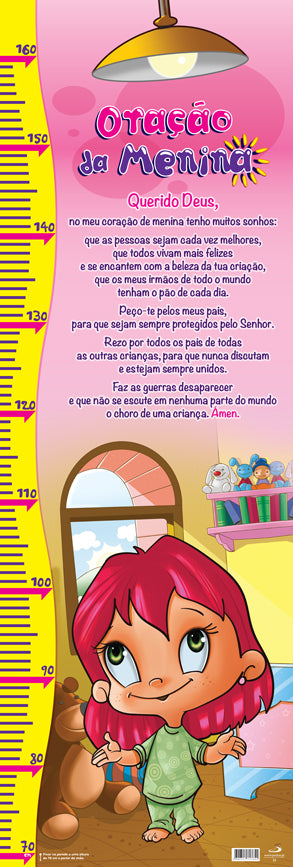 Poster medidor de criança - menina