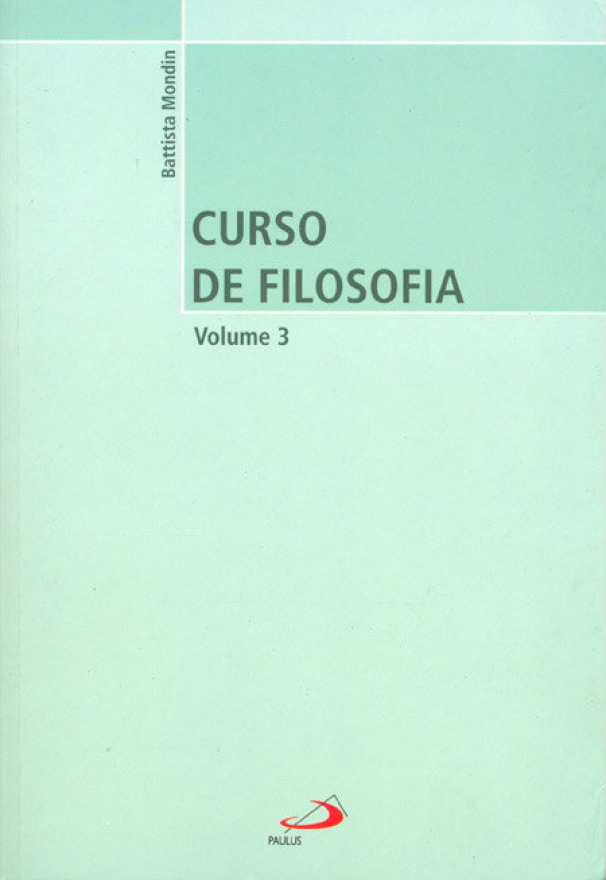 Curso de Filosofia - volume 3